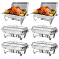 🔥 6-Pack Stainless Steel Chafing Dish Buffet Set