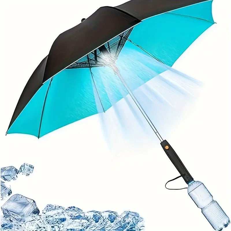Three-in-one combination cooling umbrella
